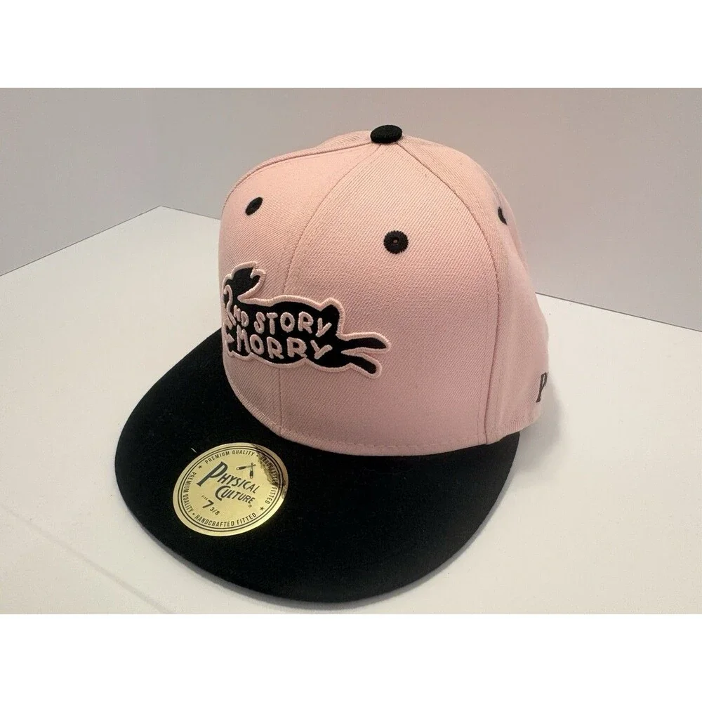 2nd Story Morry Fitted Hat Pink Size 7 3/8 NWT Physical Culture Supply Co.